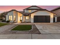 Stunning two-story home with modern design and landscaping at 16446 N 56Th Way, Scottsdale, AZ 85254