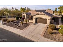 House exterior with solar panels and landscaping at 4914 W Comanche Dr, Eloy, AZ 85131