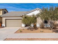 One-story home with a neutral color palette and landscaped front yard at 21062 E Via Del Sol --, Queen Creek, AZ 85142