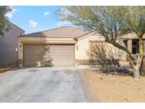 One-story house with a two-car garage and landscaped yard at 4678 E Jadeite Dr, San Tan Valley, AZ 85143