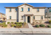 Two-story house with neutral color, landscaping, and walkway at 1349 N Balboa --, Mesa, AZ 85205