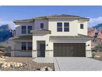 Two-story house with a modern design, attached garage, and desert landscaping at 2316 W Moody Trl, Phoenix, AZ 85041