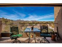 Stunning mountain and city views from this spacious balcony at 13840 N Mirage Heights W Ct # 217, Fountain Hills, AZ 85268