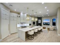 Gourmet kitchen featuring modern appliances and expansive island at 26905 N 98Th Way, Scottsdale, AZ 85262