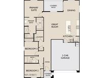 Open floor plan featuring 2-car garage, 3 bedrooms, and covered patio at 5630 W Olney Ave, Laveen, AZ 85339