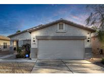 Charming single-story home with a two-car garage and low-maintenance landscaping at 743 E Horizon Heights Dr, San Tan Valley, AZ 85143