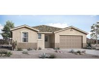 One-story home with tile roof, two-car garage, and desert landscaping at 23096 E Watford Dr, Queen Creek, AZ 85142
