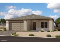 One-story home with a two-car garage and desert landscaping at 11453 E Utah Ave, Mesa, AZ 85212