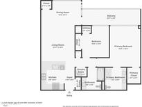 Detailed floor plan showcasing the layout, dimensions, and features of this well-designed residence at 7127 E Rancho Vista Dr # 5009, Scottsdale, AZ 85251