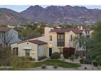 Stunning Spanish-style home with mountain views and manicured lawn at 20007 N 96Th Way, Scottsdale, AZ 85255