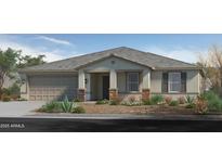 Single-story home with attached garage and landscaping at 3041 W La Mirada Dr, Laveen, AZ 85339