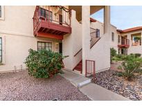 Inviting exterior view with stairs leading to the entrance at 455 S Delaware Dr # 159, Apache Junction, AZ 85120