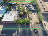 Aerial view of property showing house and surrounding land at 11222 N 17Th Ave, Phoenix, AZ 85029