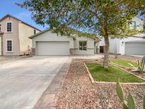 Single-story house with a two-car garage and landscaped front yard at 40551 N Jodi Dr, San Tan Valley, AZ 85140