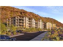 Luxury apartment building with mountain backdrop at 5000 N Camelback Ridge Dr # 107, Scottsdale, AZ 85251