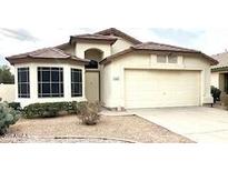 Charming single-story home featuring desert landscaping, a two-car garage, and a light-colored facade at 4383 E Coal St, San Tan Valley, AZ 85143