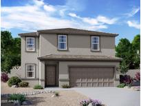 Two-story house with neutral exterior and a two-car garage at 38059 N Stallion St, San Tan Valley, AZ 85140