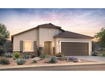 One-story home with desert landscaping and a two-car garage at 2868 N Manassas Dr, Florence, AZ 85132