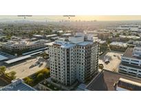 Scenic aerial view of the building, highlighting its location with downtown and central Phoenix views at 2211 E Camelback Rd # 306, Phoenix, AZ 85016