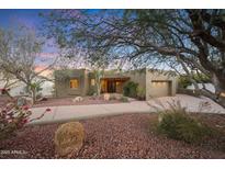 Stunning home showcasing desert landscaping and a charming facade for curb appeal at 15601 E El Lago Blvd, Fountain Hills, AZ 85268