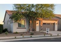 Charming single-story home with desert landscaping, a stone-accented entry, and a tile roof at 20407 W Calle Encorvada --, Buckeye, AZ 85396
