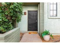 Up close image of the front door to unit 106 with potted plant at 2315 W Union Hills Dr # 106, Phoenix, AZ 85027