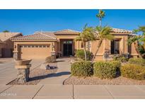 Charming single-story home with a desert-landscaped front yard and a two-car garage at 2842 E Stottler Ct, Gilbert, AZ 85296