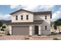 Charming two-story home with a large garage and desert landscaping at 9054 N 116Th Ln, Youngtown, AZ 85363