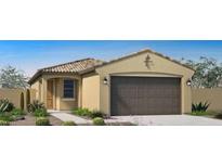Beautiful single-Gathering home featuring a two-car garage and desert landscaping at 14598 W Wood Dr, Surprise, AZ 85379