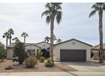 Charming single-story home with desert landscaping and a two-car garage at 15039 W Rounders Dr, Surprise, AZ 85374