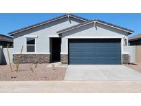 Charming single-story home featuring stone accents, a two-car garage, and low-maintenance landscaping at 3508 E Audrey Dr, San Tan Valley, AZ 85143