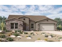 Charming single-story home with stone accents, desert landscaping, and a two-car garage at 32489 N 135Th Dr, Peoria, AZ 85383