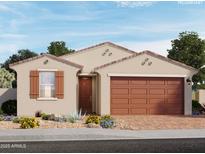 Charming single-story home with desert landscaping, shutters, and an attached two-car garage at 3823 S 87Th Dr, Tolleson, AZ 85353