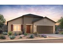 Charming single-story home with a desert landscape and two car garage at 2681 N Riverside Dr, Florence, AZ 85132