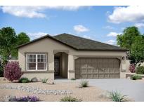 Charming single-story home featuring desert landscaping and a two-car garage, perfect for low-maintenance living at 15648 W Deanne Dr, Waddell, AZ 85355