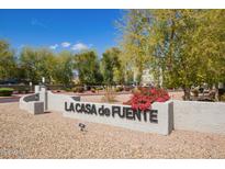 Landscaped community entrance sign with 