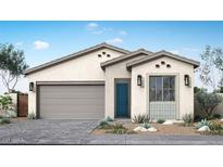 Charming single-story home featuring a neutral color palette, a two-car garage, and desert landscaping for a relaxed aesthetic at 352 E Las Perlas Ln, San Tan Valley, AZ 85140
