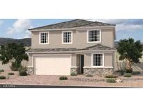 Charming two-story home featuring a neutral color scheme, attached garage, and desert landscaping at 11611 W Green Dr, Youngtown, AZ 85363