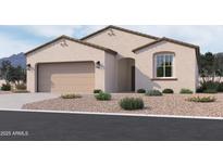 Inviting single-story home showcasing neutral stucco, a two-car garage, and desert landscaping at 24080 W Bowker St, Buckeye, AZ 85326