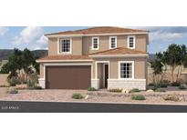 Charming two-story home with a desert landscape, a two car garage, and multiple, bright, white-framed windows at 11619 W Green Dr, Youngtown, AZ 85363