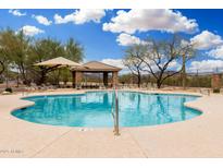 Community pool featuring crystal clear water and shaded seating areas at 34924 N 30Th Ave, Phoenix, AZ 85086