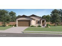 Charming single-Gathering home with a two-car garage and desert landscaping in the front yard at 24863 N 167Th Dr, Surprise, AZ 85387