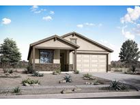 Charming single-story home featuring a two-car garage and desert landscaping at 28420 N 134Th Ave, Peoria, AZ 85383