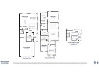 Detailed floor plan showcasing the layout of the home with optional features at 5848 E Covey Ln, Phoenix, AZ 85054