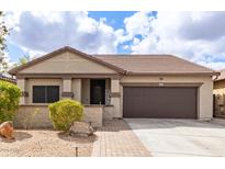 Charming single-story home with a well-manicured front yard and two car garage at 11831 W Daley Ct, Sun City, AZ 85373