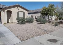 Landscaped front yard with desert foliage and a charming, single-story home at 1875 N St Francis Pl, Casa Grande, AZ 85122