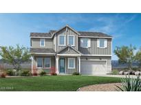 Charming two-story home with a well-manicured lawn and a classic architectural style at 3640 W Horse Trail Way, San Tan Valley, AZ 85144