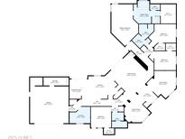 Detailed floorplan showcasing the layout, dimensions, and flow of the spacious home at 10290 N 117Th Pl, Scottsdale, AZ 85259