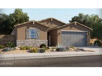 Inviting single-story home featuring a neutral color palette, charming stone accents, and a convenient two-car garage at 356 S Calle Miguel --, Casa Grande, AZ 85194