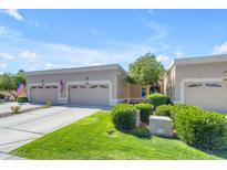 Charming single-story home featuring a two-car garage, manicured lawn, and welcoming curb appeal at 19418 N 85Th Dr, Peoria, AZ 85382